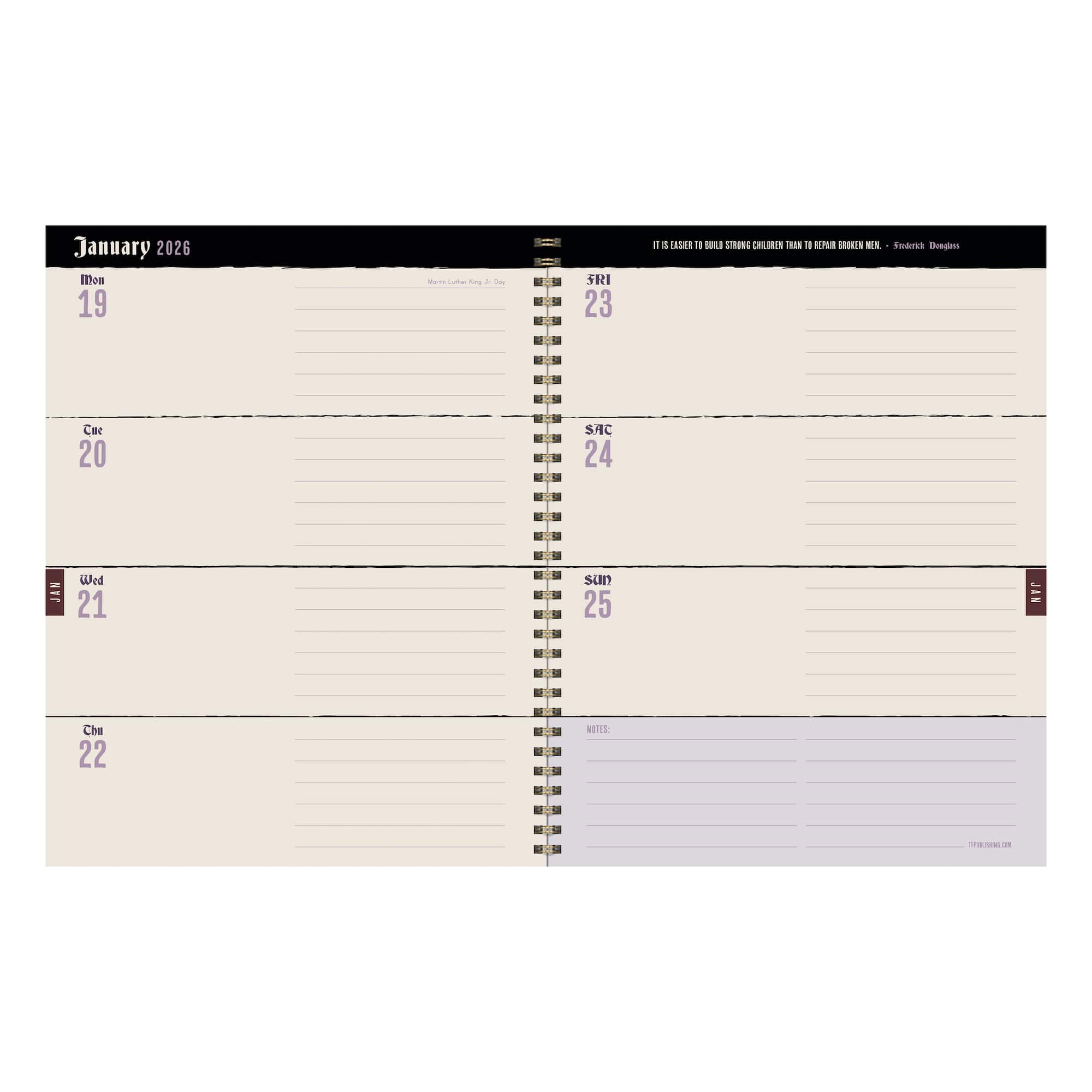 TF Publishing 2025-2026 Gwen Plaid Large Weekly/Monthly Planner